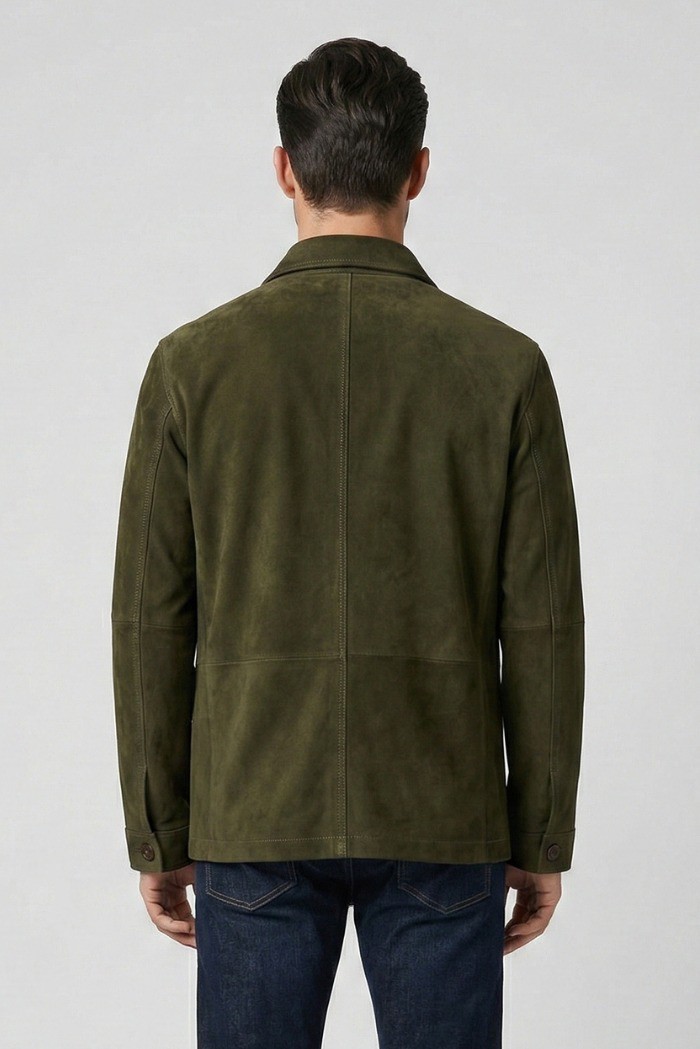 Roy Roger's giacca work in suede washed rru90341cs483223 [89c4b58a]