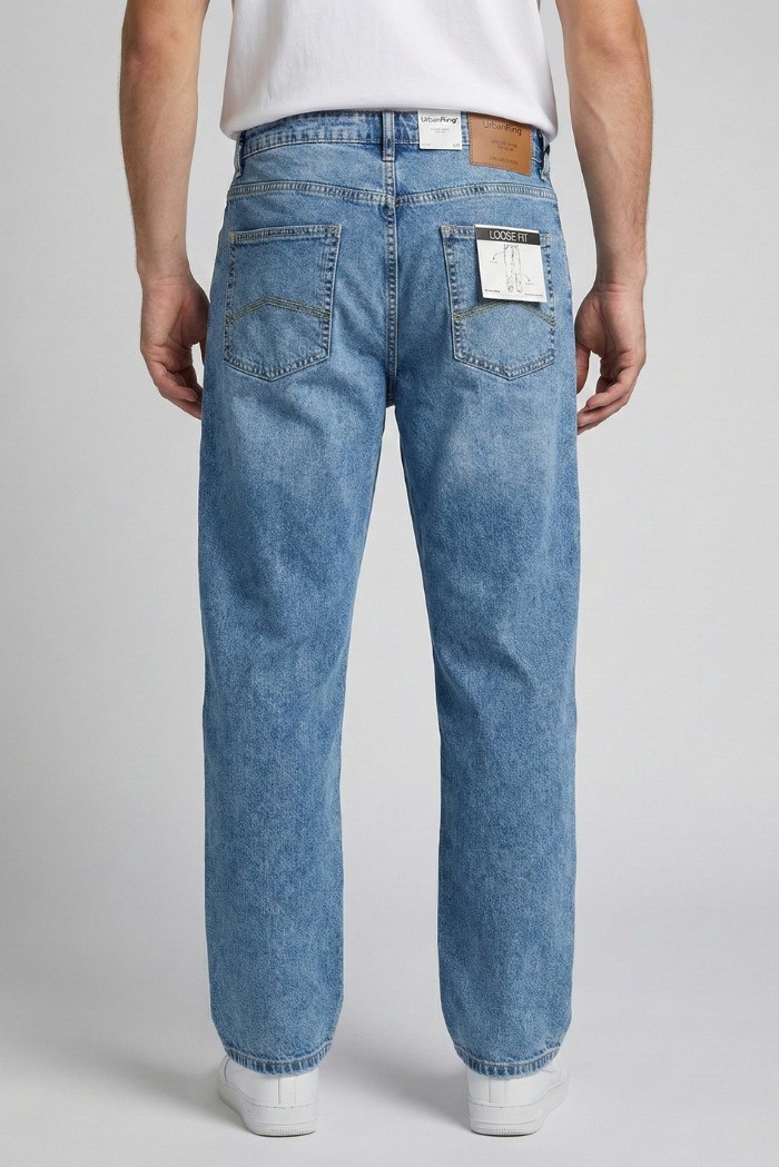 Urban Ring jeans loose fit in denim di cotone stretch UR1150011 [0c26a7a8]