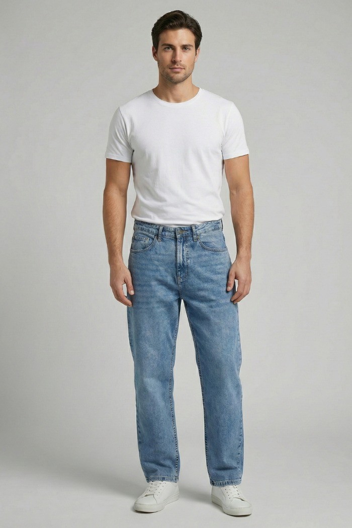 Urban Ring jeans loose fit in denim di cotone stretch UR1150011 [bb3b66ac]