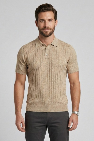 Markup polo in misto lino MK1900046 [853d3b84]
