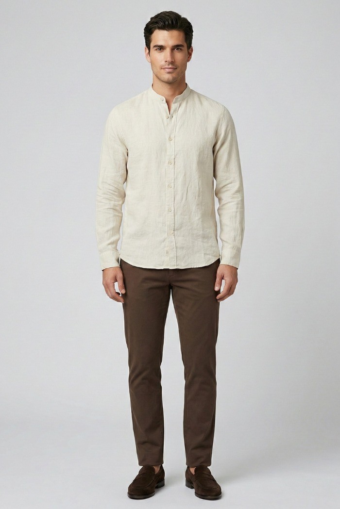 Markup camicia coreana in lino MK13002 [91ebfa8c]