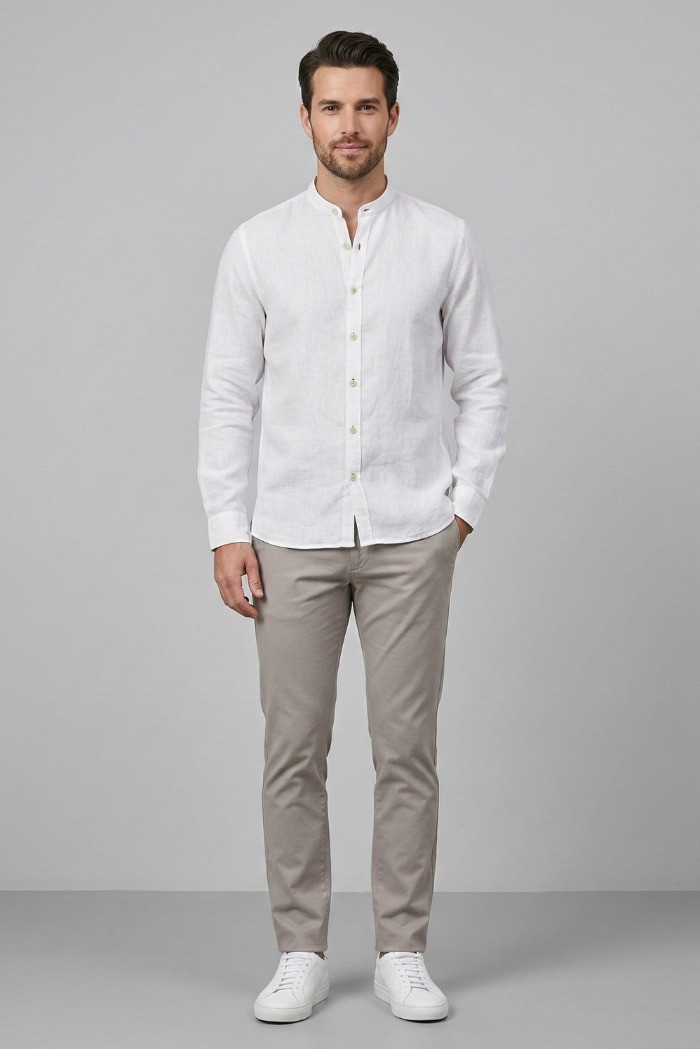 Markup camicia coreana in lino MK13002 [b53d5d85]