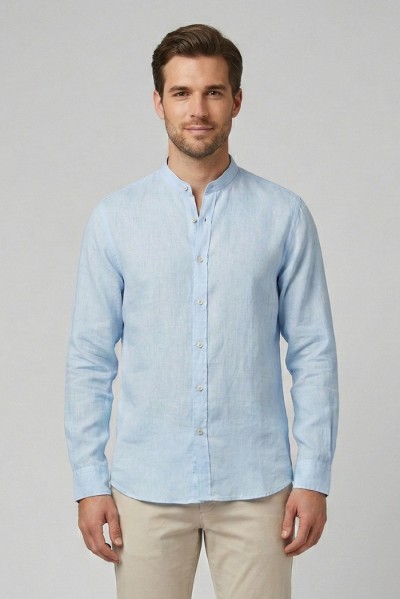 Markup camicia coreana in lino MK13002 — 805219040078174_4