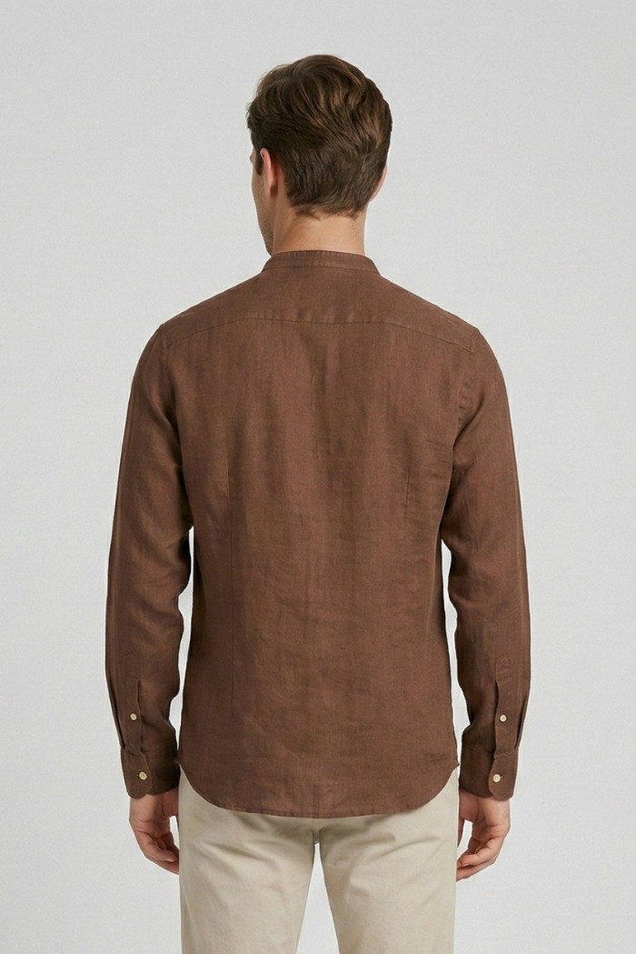 Markup camicia coreana in lino MK13002 [5b22316a]