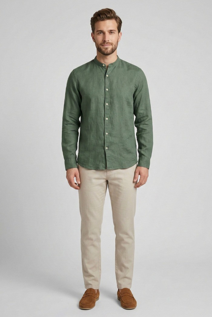 Markup camicia coreana in lino MK13002 [d45b3560]