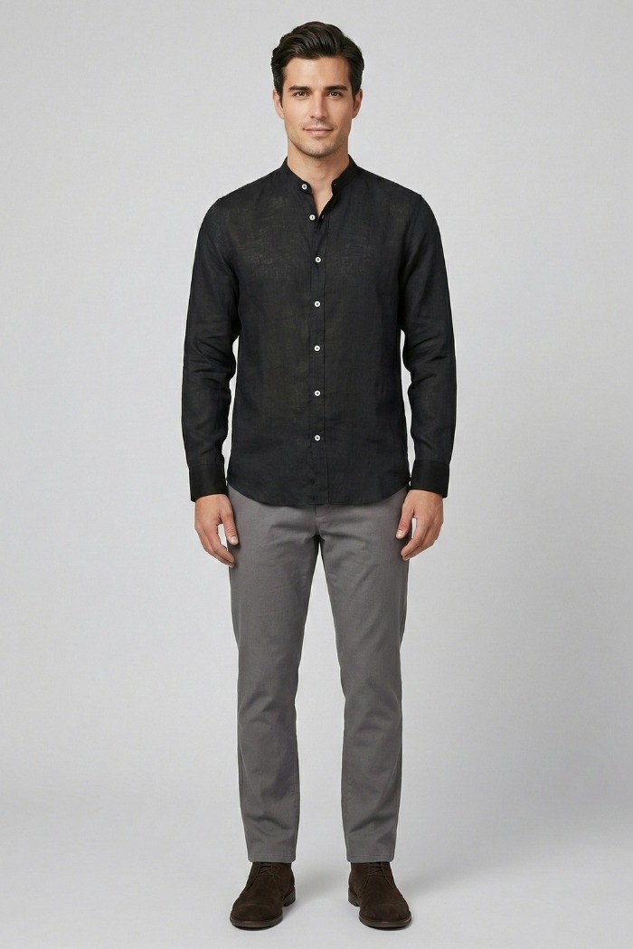 Markup camicia coreana in lino MK13002 [9e3fe509]