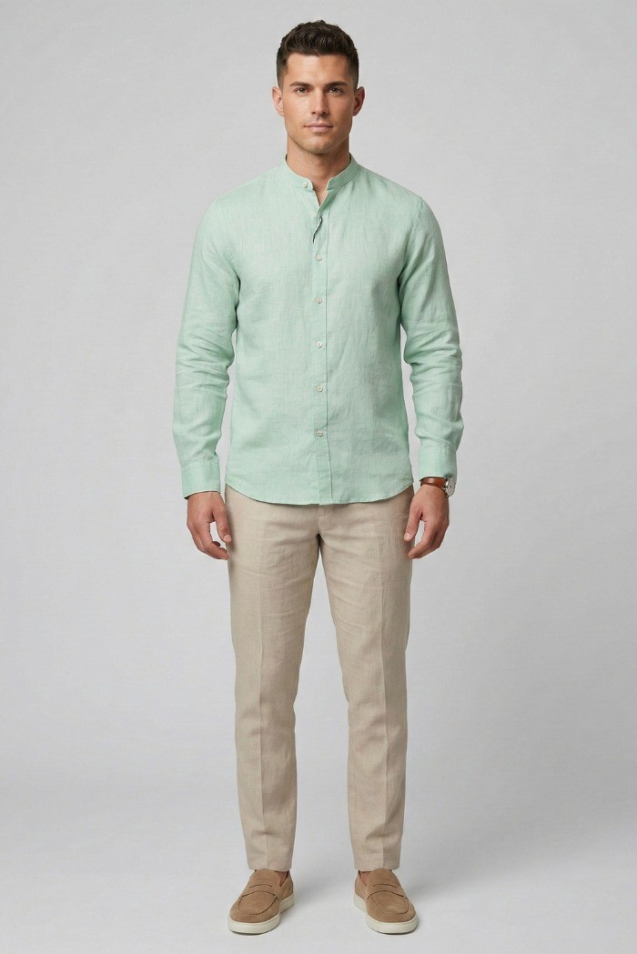 Markup camicia coreana in lino MK13002 [2c834bef]