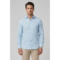 Markup camicia colletto francese in lino MK13003 [30473d42]