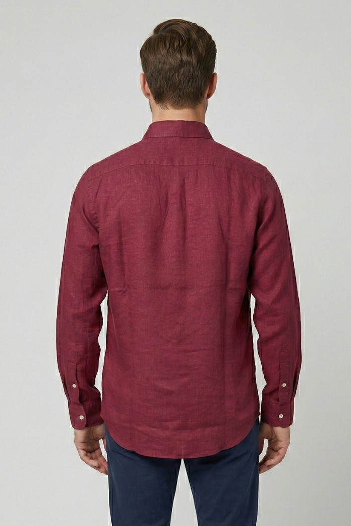 Markup camicia colletto francese in lino MK13003 [24b296c3]