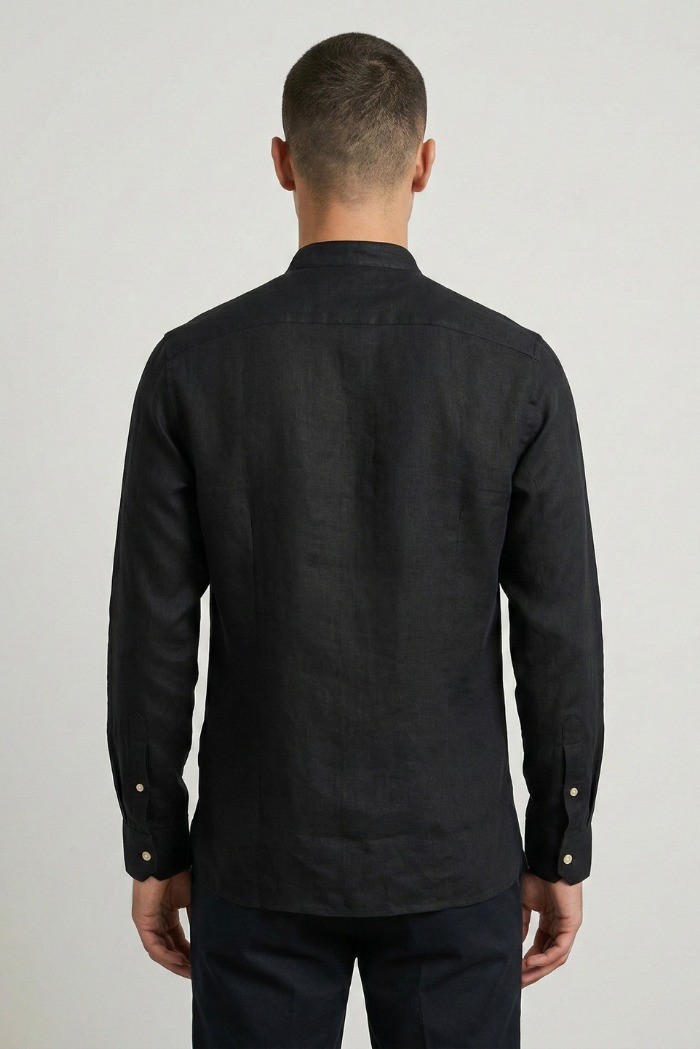 Markup camicia colletto francese in lino MK13003 [512f0c16]