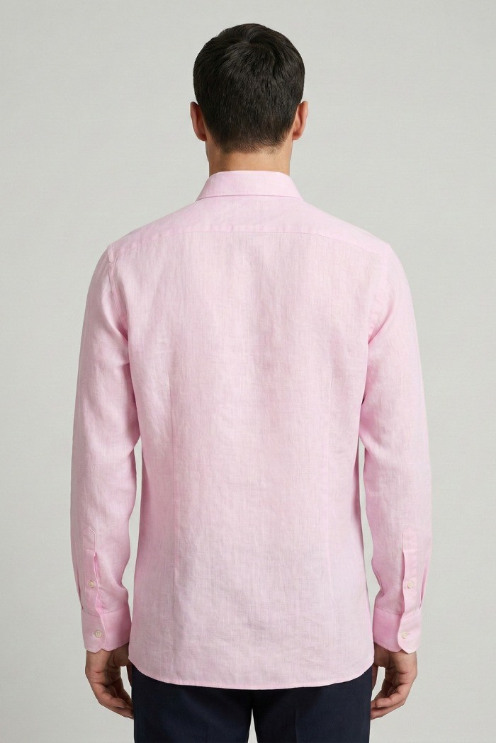 Markup camicia colletto francese in lino MK13003 [a454e2df]