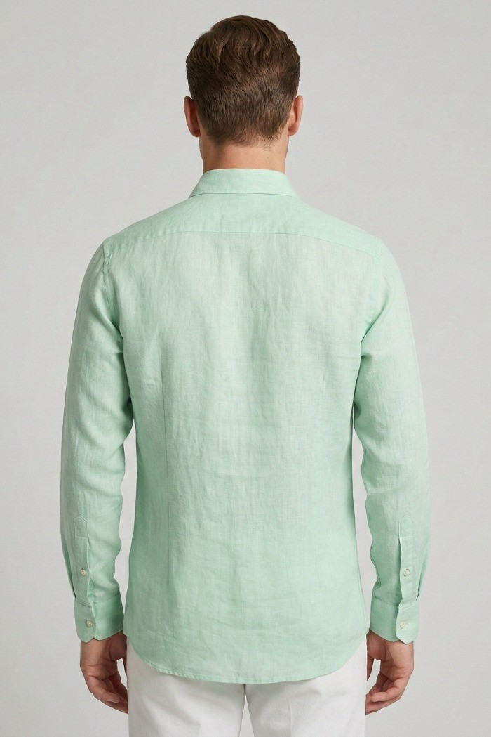 Markup camicia colletto francese in lino MK13003 [8af6dda4]