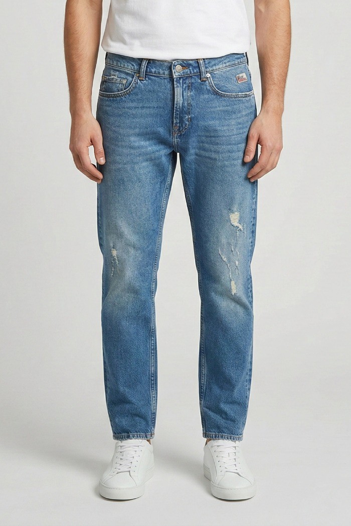 Roy Roger's jeans in denim di cotone Dapper Re-search Torre rsc002d6453176 [9a1bc76a]