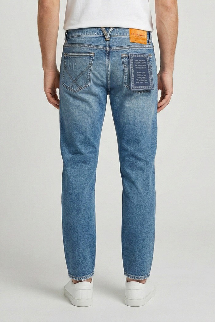Roy Roger's jeans in denim di cotone Dapper Re-search Torre rsc002d6453176 [433d8467]