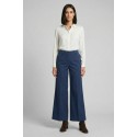 Fracomina pantalone flare a palazzo in gabardina fs26sv3011w40101 [805c5559]