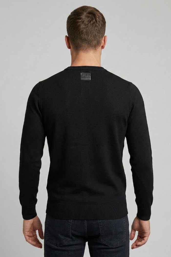 John Richmond maglia girocollo in misto viscosa ump26022mair [6cf6551d]