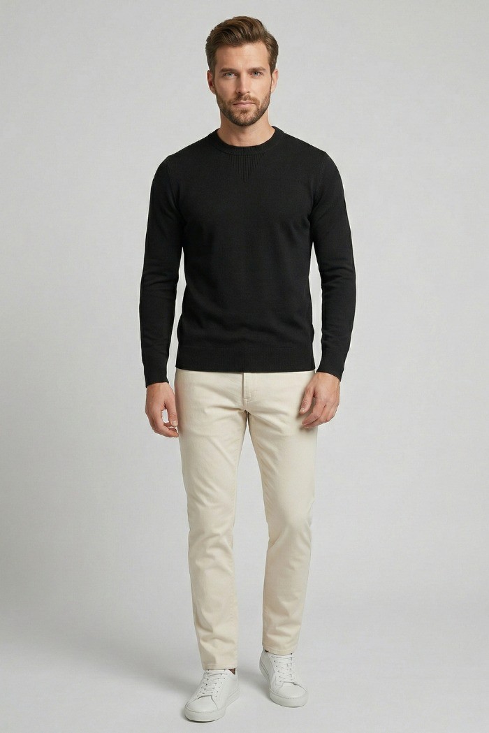 John Richmond maglia girocollo in misto viscosa ump26022mair [dbeb9419]