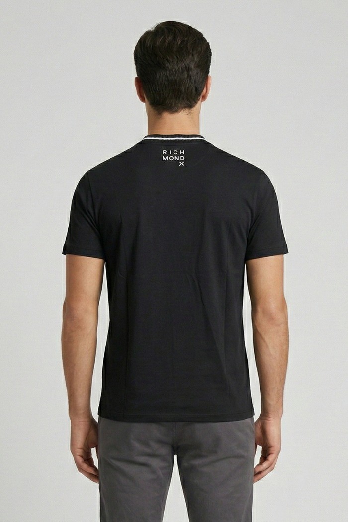 John Richmond t-shirt in misto cotone Chaloni ump26335ts [7f104c79]
