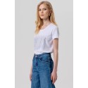 Fracomina jeans flare in denim con lavaggio medio fp26sv3015d45093 [0378133a]