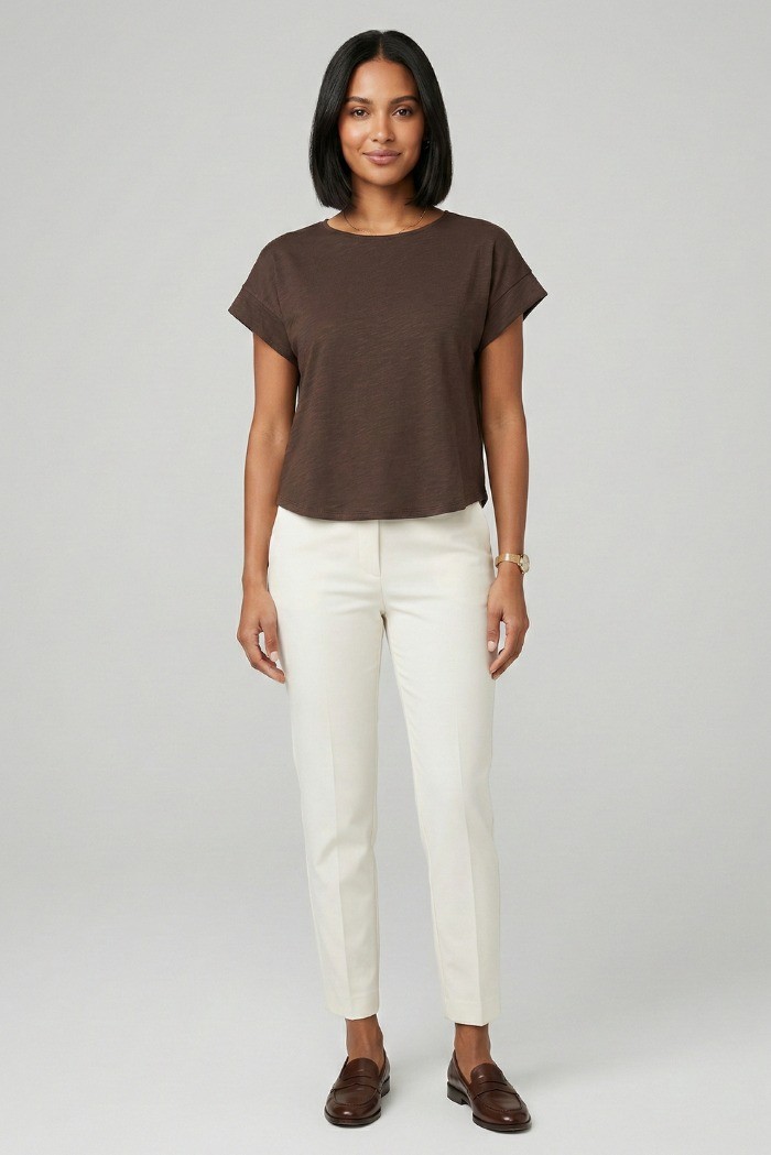 Markup t-shirt manica ampia in cotone MW11007 [69f872fa]