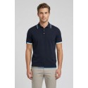 Markup polo in cotone con inserti a contrasto MK1900040 [42f80e90]