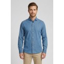 Markup camicia in tela di denim di cotone MK1930056 [b00235bc]