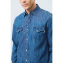 Roy Roger's camicia Martin Cobalt Stone rru400cg343161 [c8c60820]