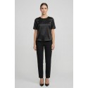 Markup blusa girocollo in raso MW11009 [93ef1fb0]