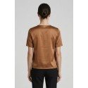 Markup blusa girocollo in raso MW11009 [12cfaab9]