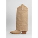 Crichic stivaletto con tomaia in camoscio e frange 3602-3 [708b4327]