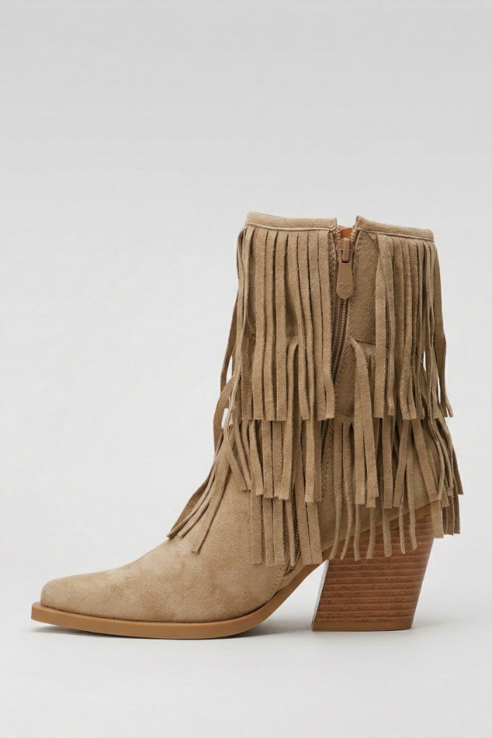 Crichic stivaletto scamosciato con frange 3602-1 [f89c3b0a]