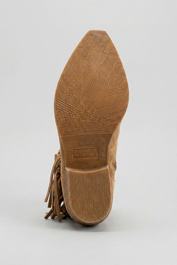 Crichic stivaletto con tomaia scamosciata e frange 3601-2 [f55cb0bd]