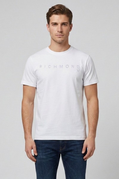 John Richmond t-shirt in jersey Silkom ump26018ts — 805219040078402_1