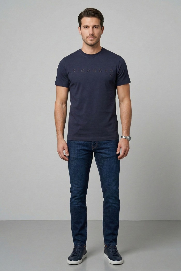 John Richmond t-shirt in jersey Silkom ump26018ts [abbb9500]