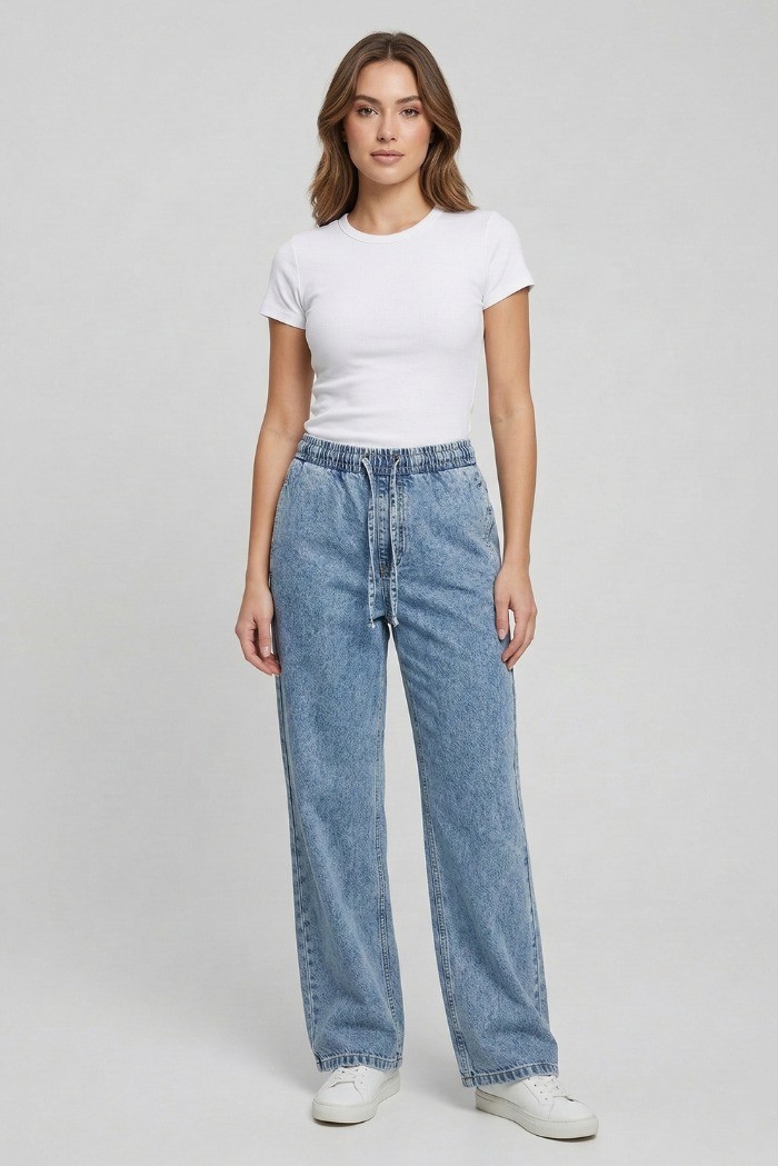John Richmond jeans wide leg fit uwp26022je [979cfe84]