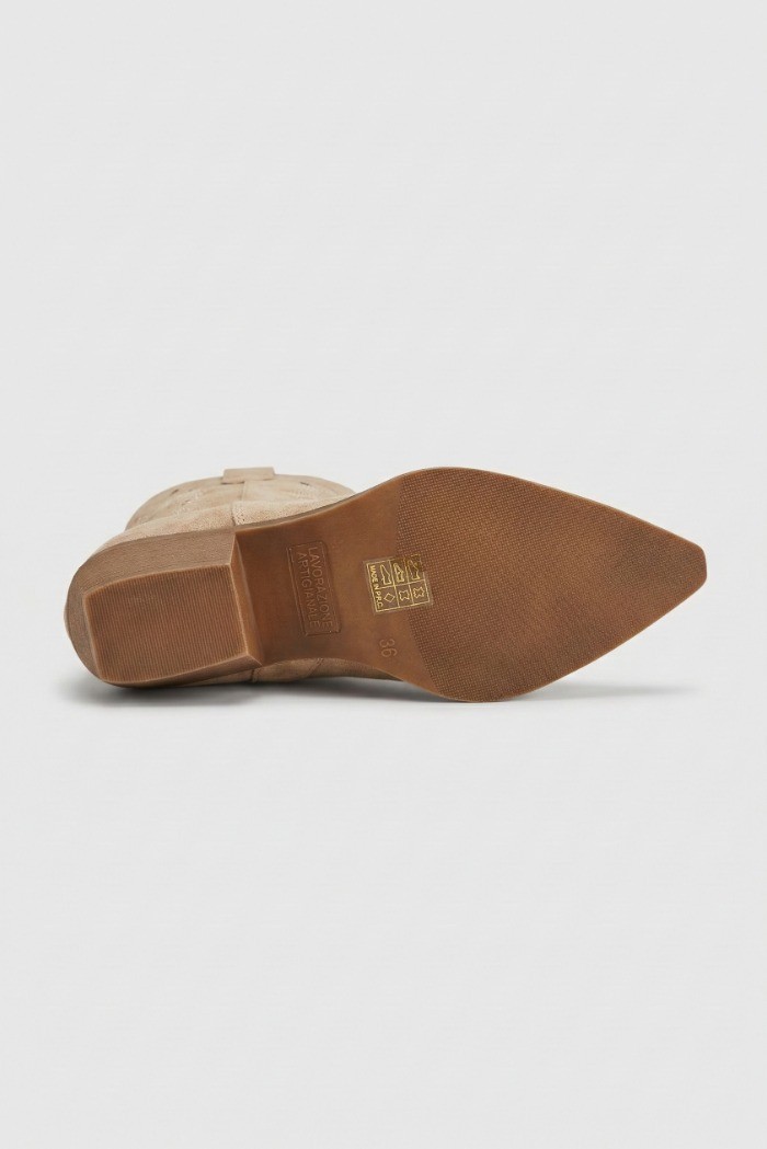 Crichic stivaletto texano con intarsi m3603-2 [55ebc1bd]
