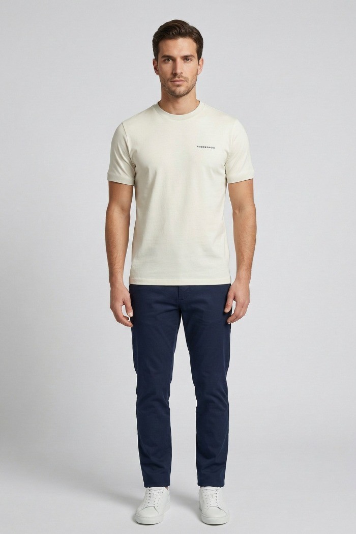 John Richmond t-shirt in misto cotone Respir ump26076ts [e7cfe2c5]