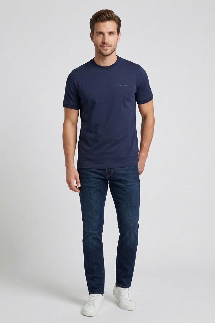 John Richmond t-shirt in misto cotone Respir ump26076ts [7cd158c3]