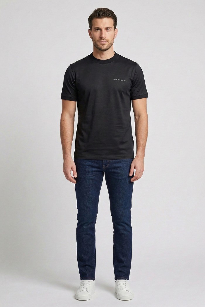 John Richmond t-shirt in misto cotone Respir ump26076ts [cccd5a49]