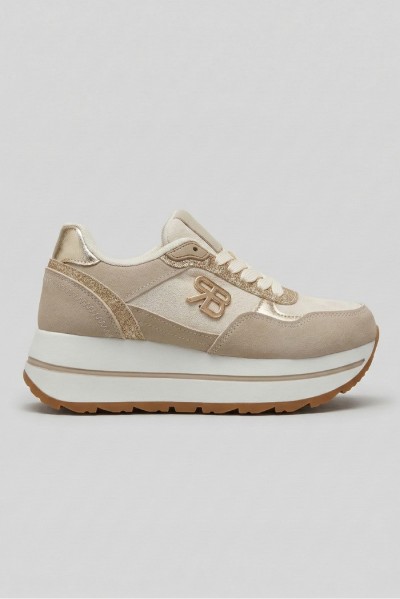 Renato Balestra sneaker platform con dettagli luminosi RB25F24 [d08fdcb5]