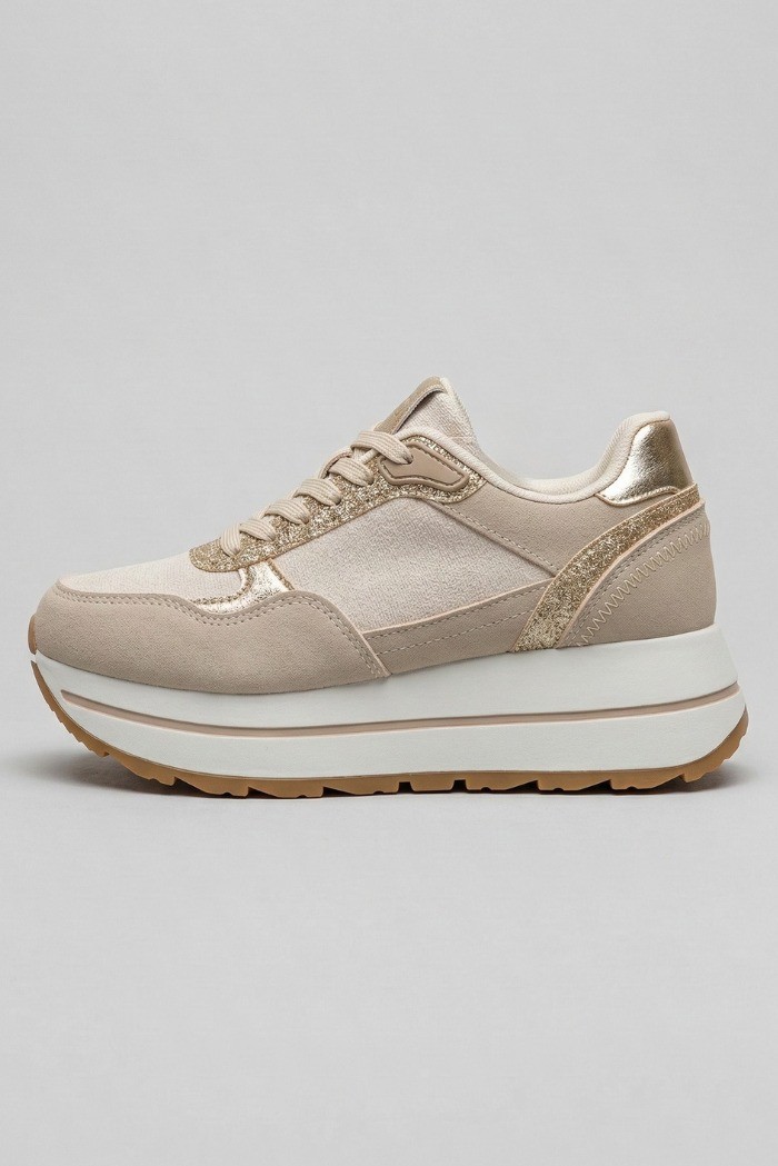 Renato Balestra sneaker platform con dettagli luminosi RB25F24 [09a99fb8]