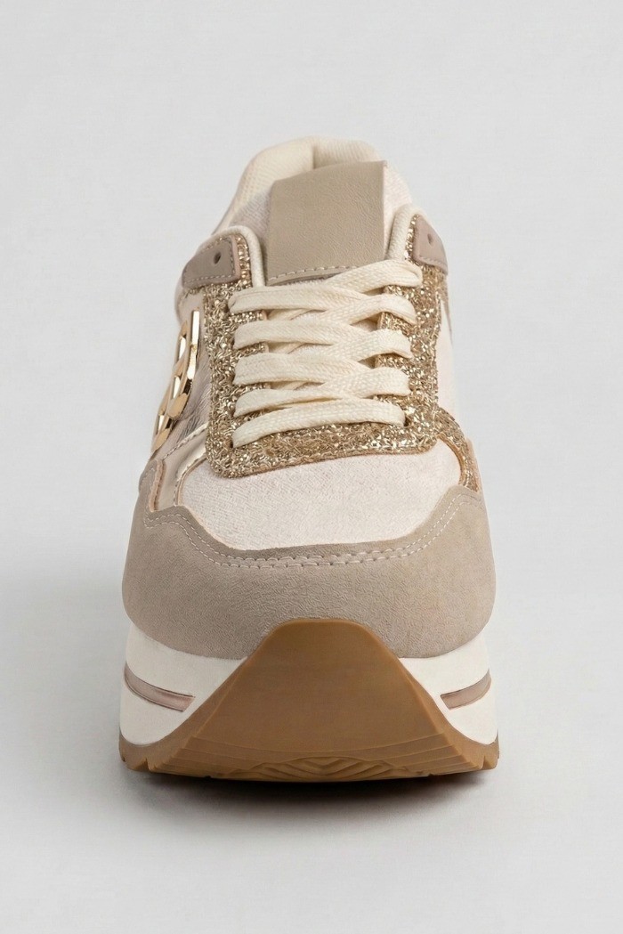Renato Balestra sneaker platform con dettagli luminosi RB25F24 [beb45ebc]