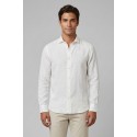 Roy Roger's camicia in lino Pierce RRU431P4220569 [00a4bff4]