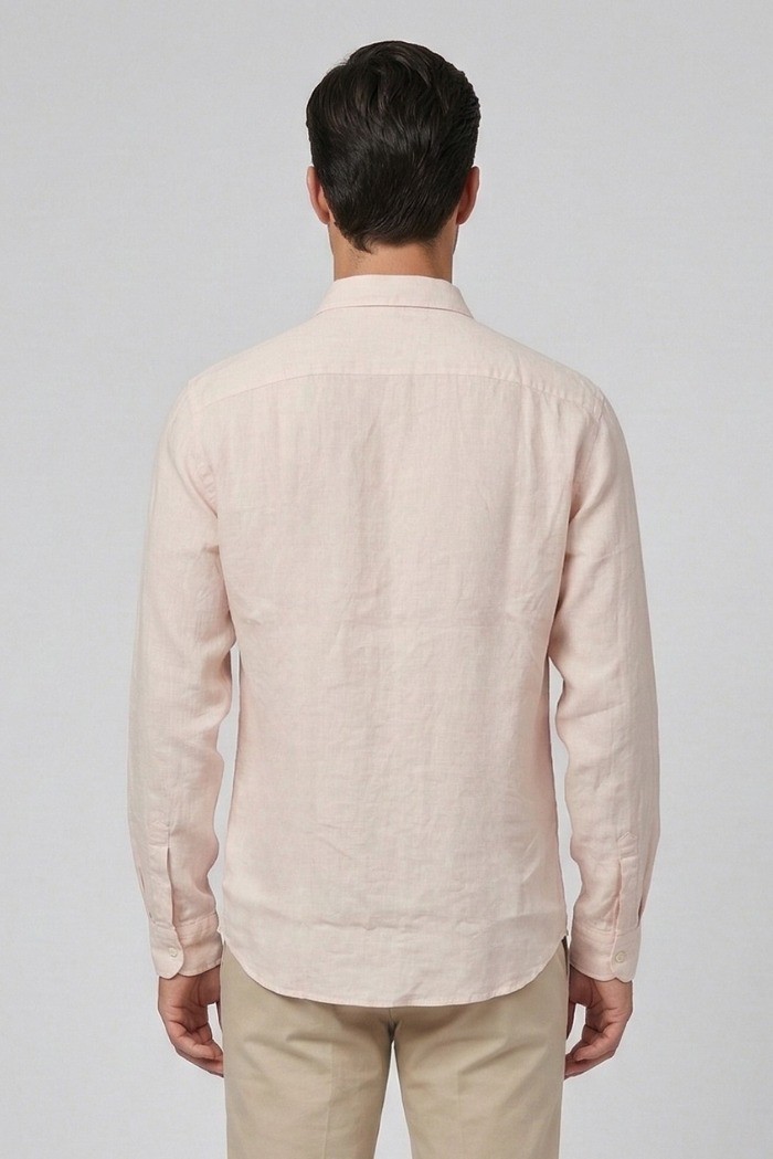 Roy Roger's camicia in lino Pierce RRU431P4220569 [ea17ab36]