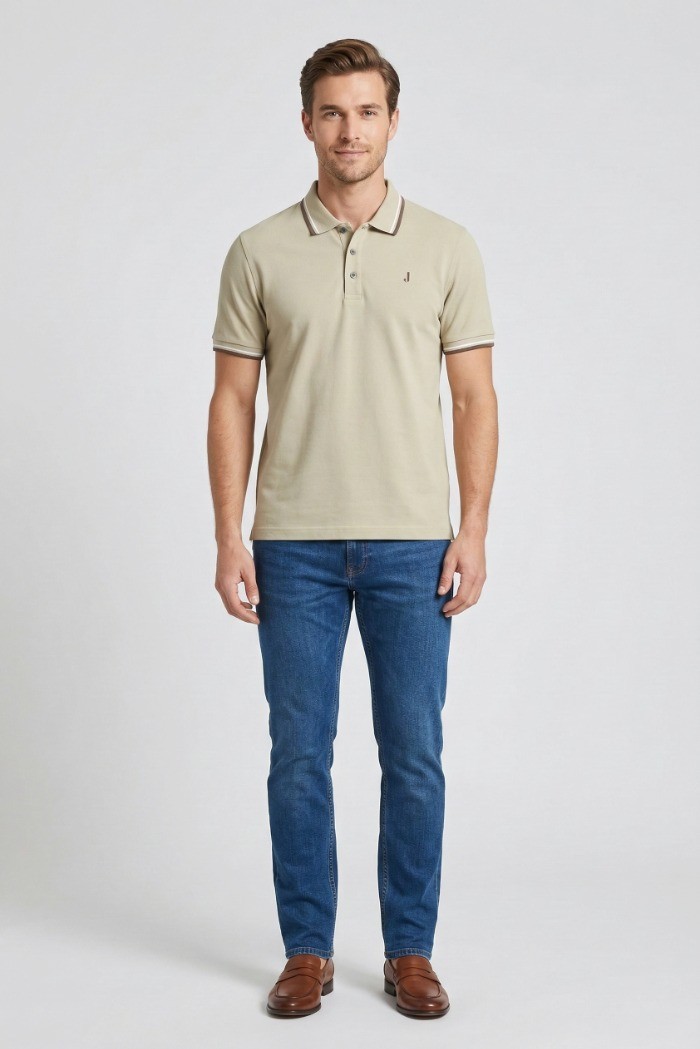 Jeckerson polo in piquet di cotone stretch Fessino pe26juppo004polo [9f8a5a56]