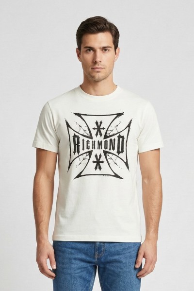 John Richmond t-shirt in cotone Boloko ump26200ts [f5399fe3]