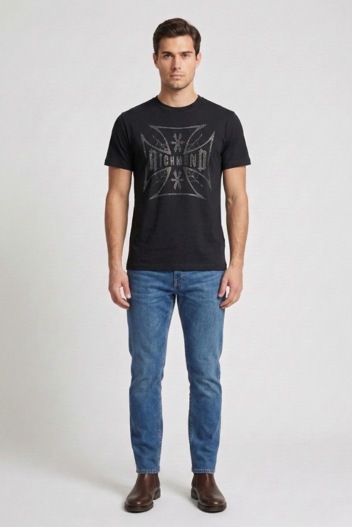 John Richmond t-shirt in cotone Boloko ump26200ts [b000a566]