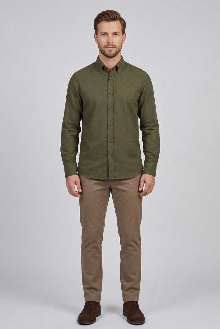 Urban Ring camicia in misto lino e cotone UR1130001 [96867a7a]