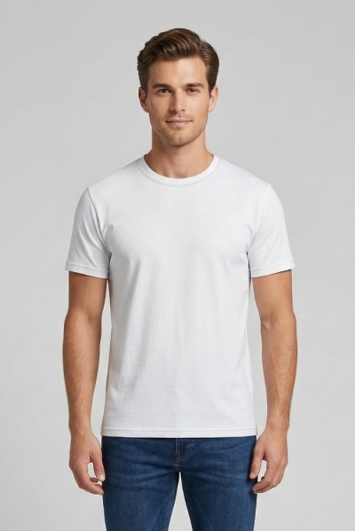 Squad2 t-shirt girocollo in cotone stretch TS102 — 805219040078423_1