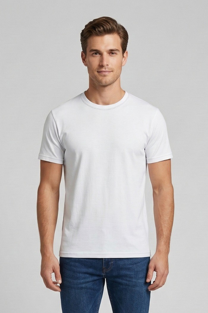 Squad2 t-shirt girocollo in cotone stretch TS102 [04432b8a]